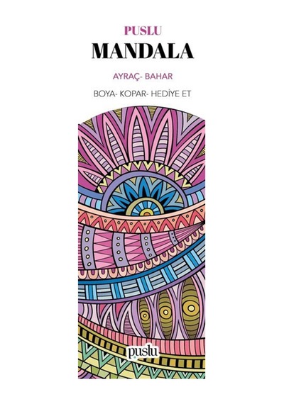 Mandala Ayraç/bahar Boya-kopar-hediye Et