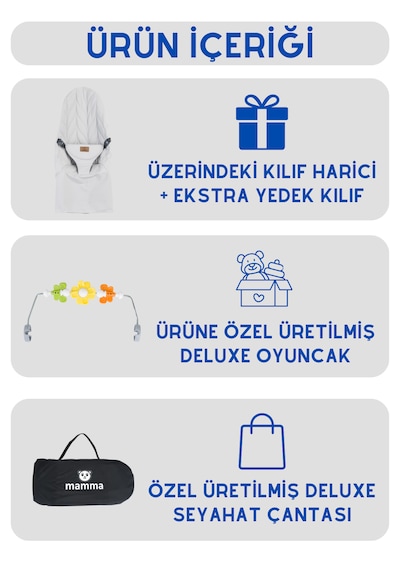 Mamma Deluxe Cotton Oyuncaklı Ana Kucağı + Ekstra Kılıf Ve Çanta