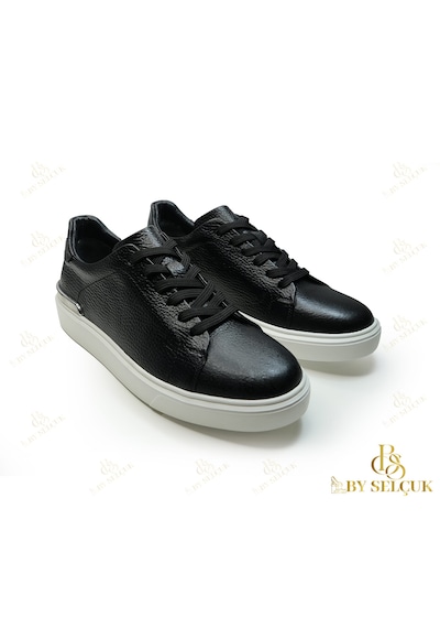 Sneaker Ortopedik Taban Astarlı Siyah  -  Beyaz