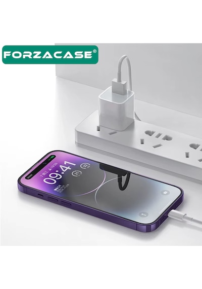 Forzacase Apple Uyumlu iPhone Lightning Usb Şarj Ve Data Kablosu 3a 5 Metre Beyaz - Fc1172 1 Adet