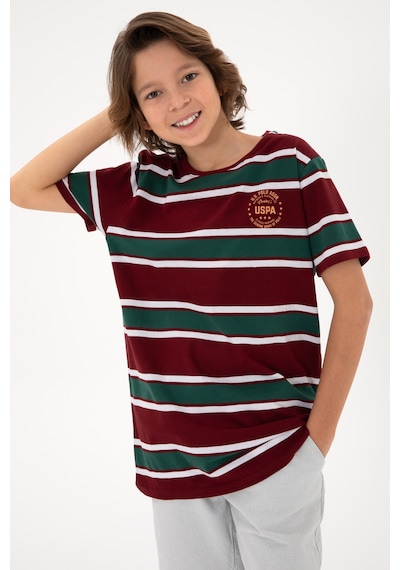 U.s. Polo Assn. Erkek Çocuk Bordo Tişört Basic 50295559-vr014 Bordo