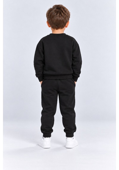 Ahengim Erkek Çocuk Cepli Sweatshirt Ve Jogger Eşofman Altı 2 Li Takım Günlük Rahat Çocuk Eşofman Seti Ak125 Siyah Ahengim Erkek Çocuk Cepli Sweatshirt Ve Jogger Eşofman Altı 2 Li Takım Günlük Rahat Çocuk Eşofman Seti Ak125 Siyah
