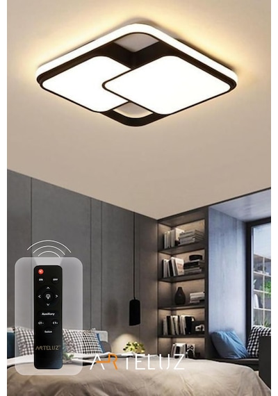 Arteluz Çift Kare Modern Tavan Led Avize