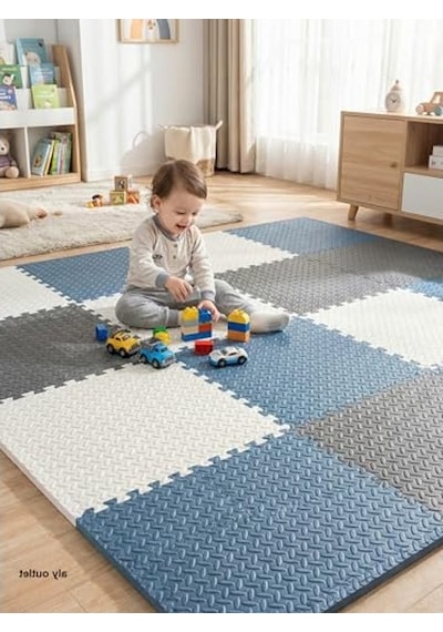 Kurulumlu Oyun Spor Matı, 50x50 Cm Puzzle Halı Seti