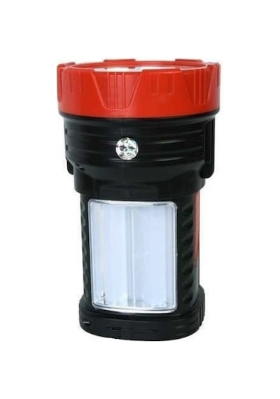 15W+26Smd Led El Feneri Şarjlı Projektör Uzun Menzil Avcı Feneri N11.8307 Siyah