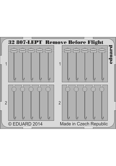Eduard 32807 1/32 Ölçek, Remove Before Flight Fabrıc For