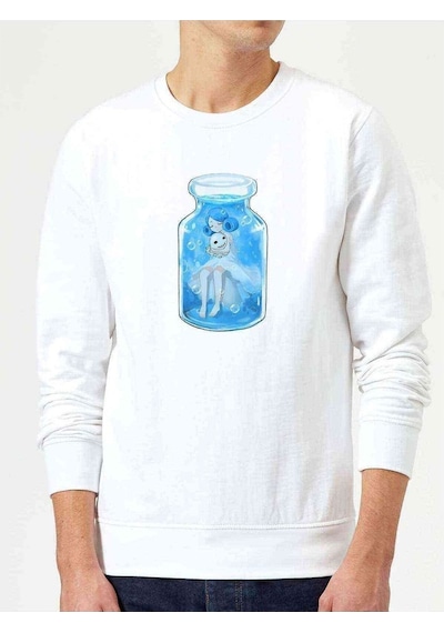 Anime Fairy Tail Glass Guild Emblem Baskılı Beyaz Erkek Sweat (530946938)