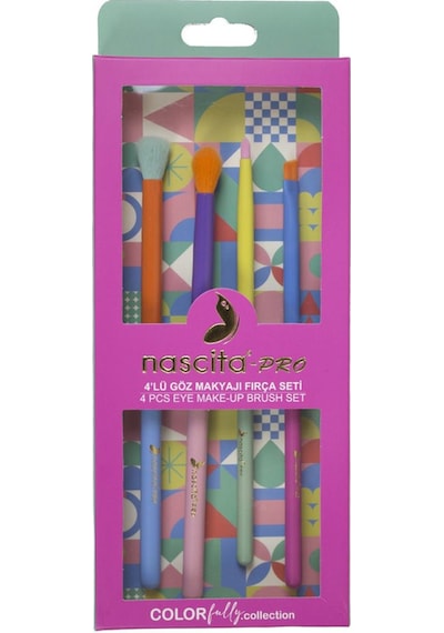 Nascita Colorfully Collection 4lü Göz Makyaj Fırça Seti - 133 Nasbrushset133