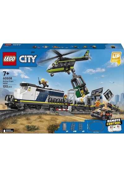 LEGO® City Polis Treni Soygunu 60508 – 7 Yaş ve Üzeri Çocuklar için 6 Minifigür İçeren Yaratıcı Oyuncak Yapım Seti (1313 Parça)