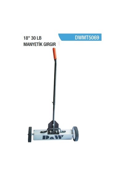 İbtaş 2 Tekerlekli Manyetik Mıknatıslı Parça Toplama Aleti - Civata, Somun, Çapak - 14 Kg Taşır