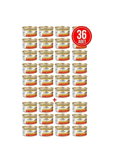 Tr Purina Gold Sığır Etli Yetişkin Kıyılmış Kedi Konserve 36 X 85 G