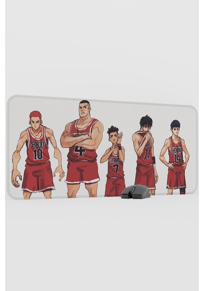 Slam Dunk Anime V4 - 90x40 Xxl Gaming Kauçuk Kaymaz Taban Mouse Pad Fare Altlığı