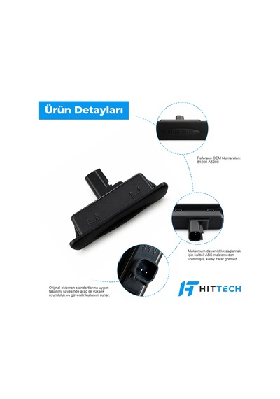 Hyundai i30, Elantra ve Kia Ceed Uyumlu Bagaj Açma Düğmesi Butonu Switch OEM 81260-A500