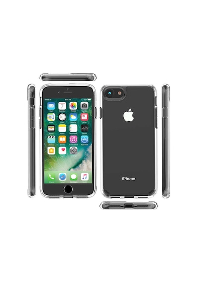 Apple Uyumlu iPhone Se 2020 Kılıf Zore Coss Şeffaf Sert Silikon Kılıf Renksiz