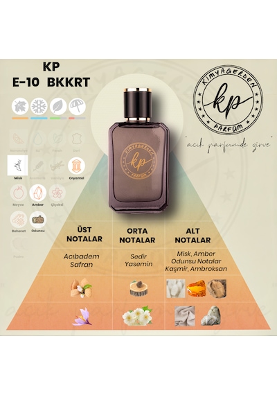 Kimyagerden E-10 Açık Erkek Parfüm 50 ML