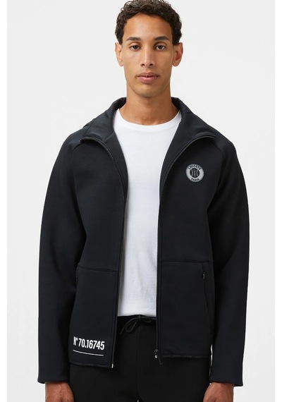 Lacoste Men's Full Zip Hoodie Sweatshirt Erkek Kapüşonlu Tam Fermuar Sweatshirt Siyah Siyah