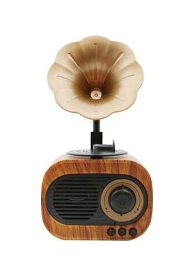 B5 Nostaljik Mini Radyo Gramofon Bluetooth/Radyo/Usb/Sd