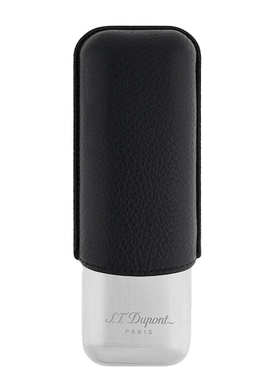 S.t. Dupont Deri Metal Puro Kılıfı Siyah/krom 2li 60ring