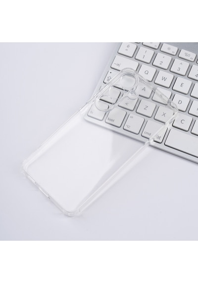 Galaxy S25 Kılıf Köşe Korumalı Şeffaf Tasarımlı Silikon Kılıf
