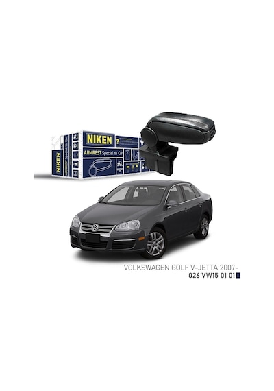 Niken Vw Golf V -jetta 2007- Araca Özel Kol Dayama Siyah