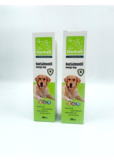 2 Kutu Köpekler İçin Nansalmonoil Omega 3-6-9 200ml