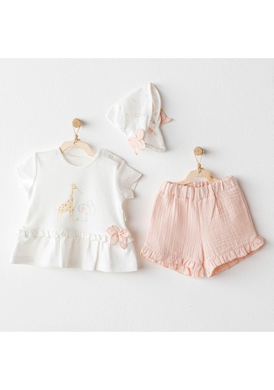 Andywawa Kız Bebek Takim 3 Pcs Set Love Family Ac25506 SOMON