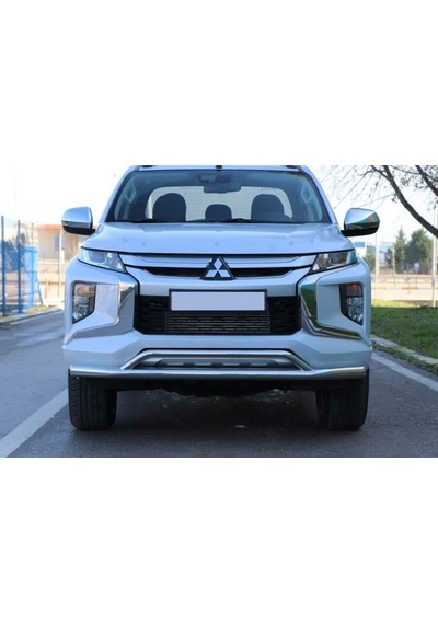 Mitsubishi L200 Off Road Tampon Koruma Demiri Krom Çiftli Bıyık 2007+ Pst17