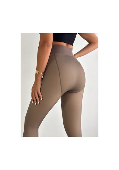 Winmoda34 Kadın Termal Kışlık Külotlu Çorap İçlik Füme