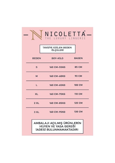 Nicoletta Kadın Külot 5 Li Paket Yüksek Bel Pamuklu Likrali Vizon