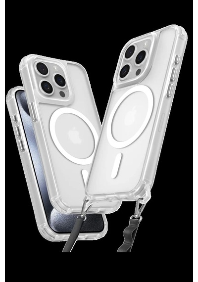 Apple İphone 14 Pro Max Kılıf Enka Magsafe Silikon Kılıf - Şeffaf