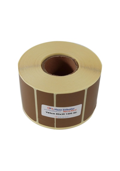 60mm X 35mm 1400 Adet Kahverengi Zemin Baskılı Diğer
