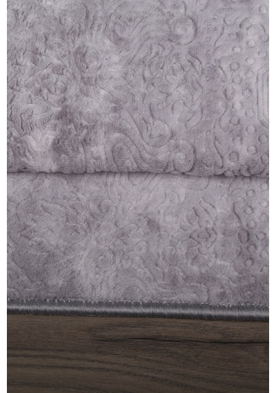 Nova Gri Büyük Ebat 80x150 + 50x80 Cm 2'li Banyo Halısı Paspası Gri