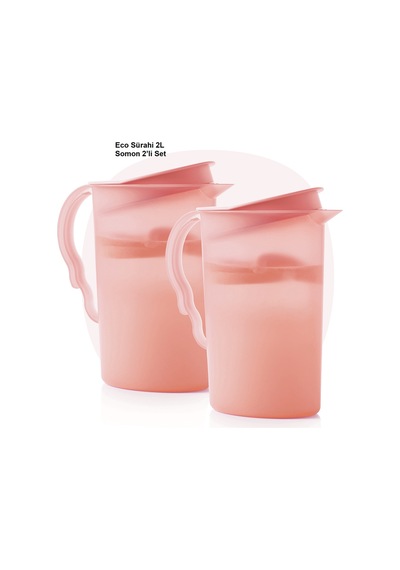 Eko Tip Top Sürahi Suluk 2 Litre Somon 2 Li Set