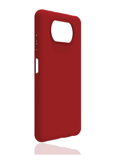 Noktaks - Xiaomi Uyumlu Xiaomi Poco X3 / Poco X3 Nfc / Poco X3 Pro - Kılıf Mat Soft Esnek Biye Silikon - Kırmızı