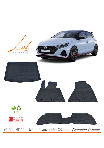 Hyundai İ20 2020+ Elite Plus & N 3d Paspas Alt Bagaj Havuzu Seti