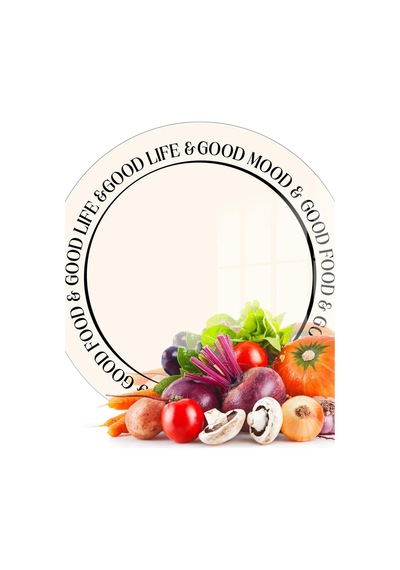Cam Kesme Tahtası Ve Sunumluk Good Life 30x30 Cm Çok Renkli