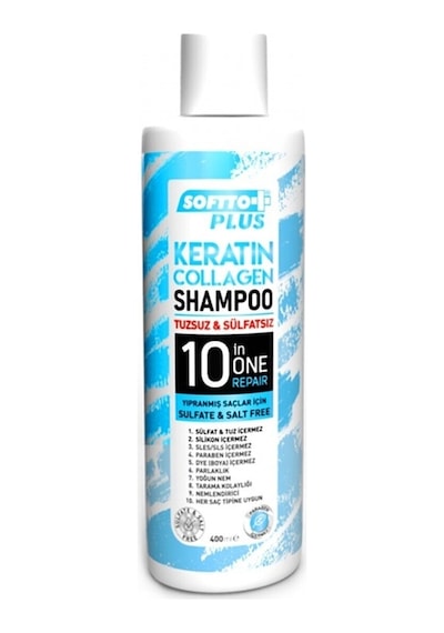 Keratin Collagen Sülfatsız & Tuzsuz Şampuan 400ml