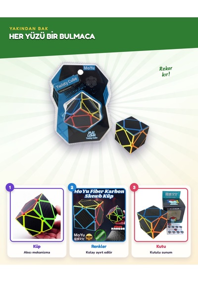 Moyu Skewb Fiber Karbon Küp Mf8960