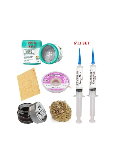 Best Krem Lehim 183 C 50gr Havya Uc Temizleyici Flux Lehim Toplama Cp-2015 Lehim Emme Teli Seti1 Tk04