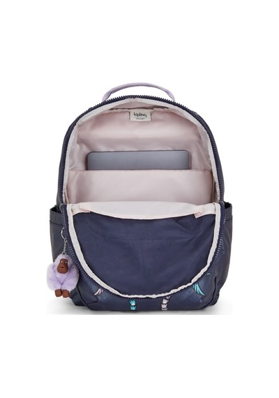 Kipling Kıplıng Seoul Büyük Boy Sırt Çantası Mavi Admıral Bl Palm Mavi