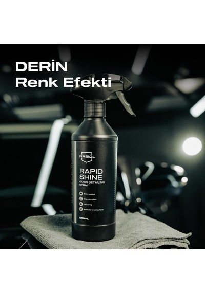 Rapidshine Araçlar İçin Hızlı Nano Detailer Spreyi 500 Ml, Kolay Uygulama, 6 Ay Dayanım
