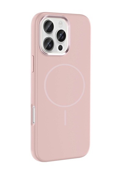 Apple     Uyumlu iPhone 16 Pro Kılıf M-safe Şarj Özellikli Metal Kamera Çerçeveli Zore Edi Silikon Kapak