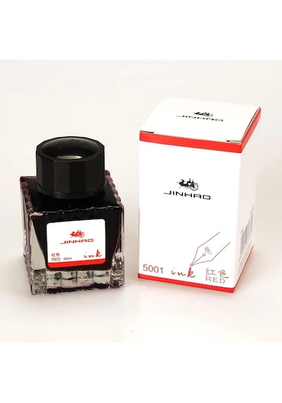 Jinhao Dolma Kalem Mürekkebi 3001 Red-kırmızı 30ml