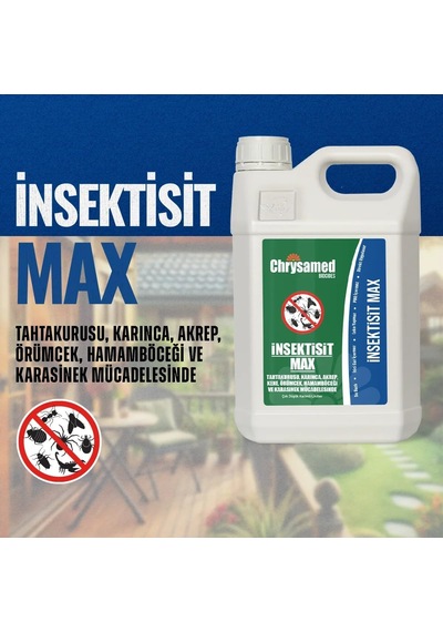 Insektisit Max 5 Lt Böcek Ilaci Tahtakurusu Karinca Akrep Kene Orumcek Hamambocegi Karasinek Bocek İlaci