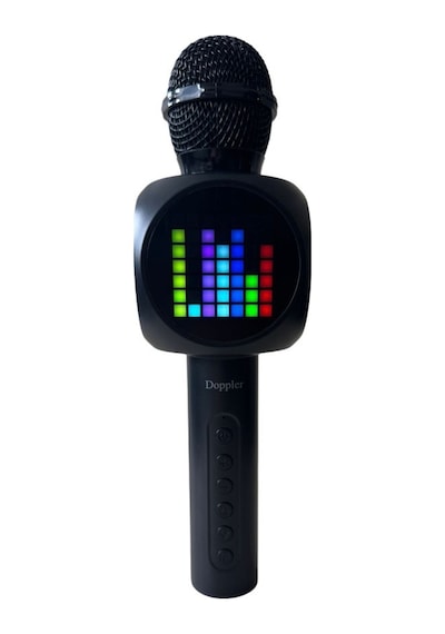 Doppler Tetris Karaoke Mikrofonu Ledli Ses Değiştirme Özellikli Işıklı Yeni