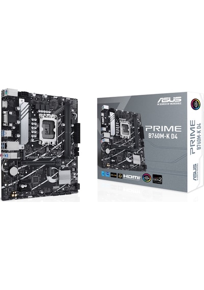 Asus Prime B760M-K D4 Intel B760 5333 MHz (OC) DDR4 Soket 1700 mATX Anakart