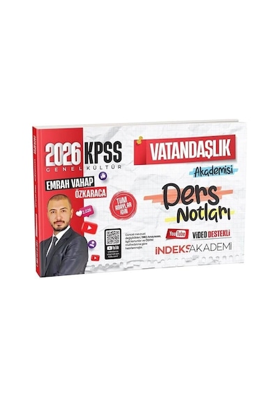 2026 Kpss Vatandaşlık Akademisi Video Ders Notları - Emrah Vahap Özkaraca İndeks Akademi Yayıncılık
