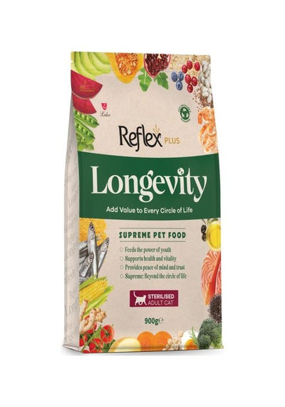 Reflex Plus Longevity Kısırlaştırılmış Yetişkin Kedi Maması 900 Gr