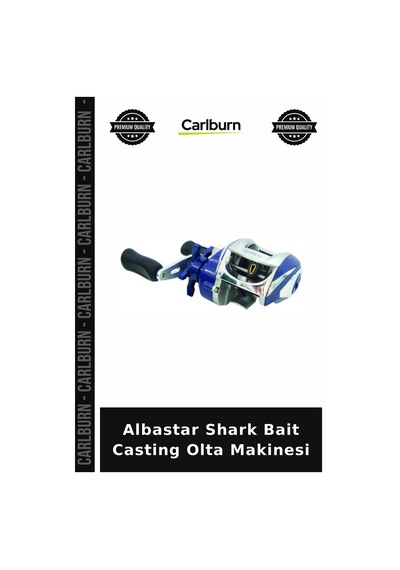 Delux Serisi Albastar Shark Bait Casting Olta Makinesi Aktivite Savurma
