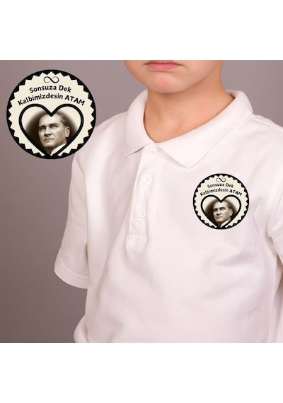 10 Kasım Atatürk'ü Anma Günü Yaka Kartı 02 40lı Paket